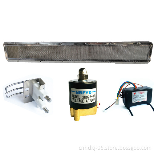 Gas catalytic infrared burner for powder coating oven and food baking